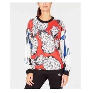Adidas Red Pineapple Graphic Sweatshirt